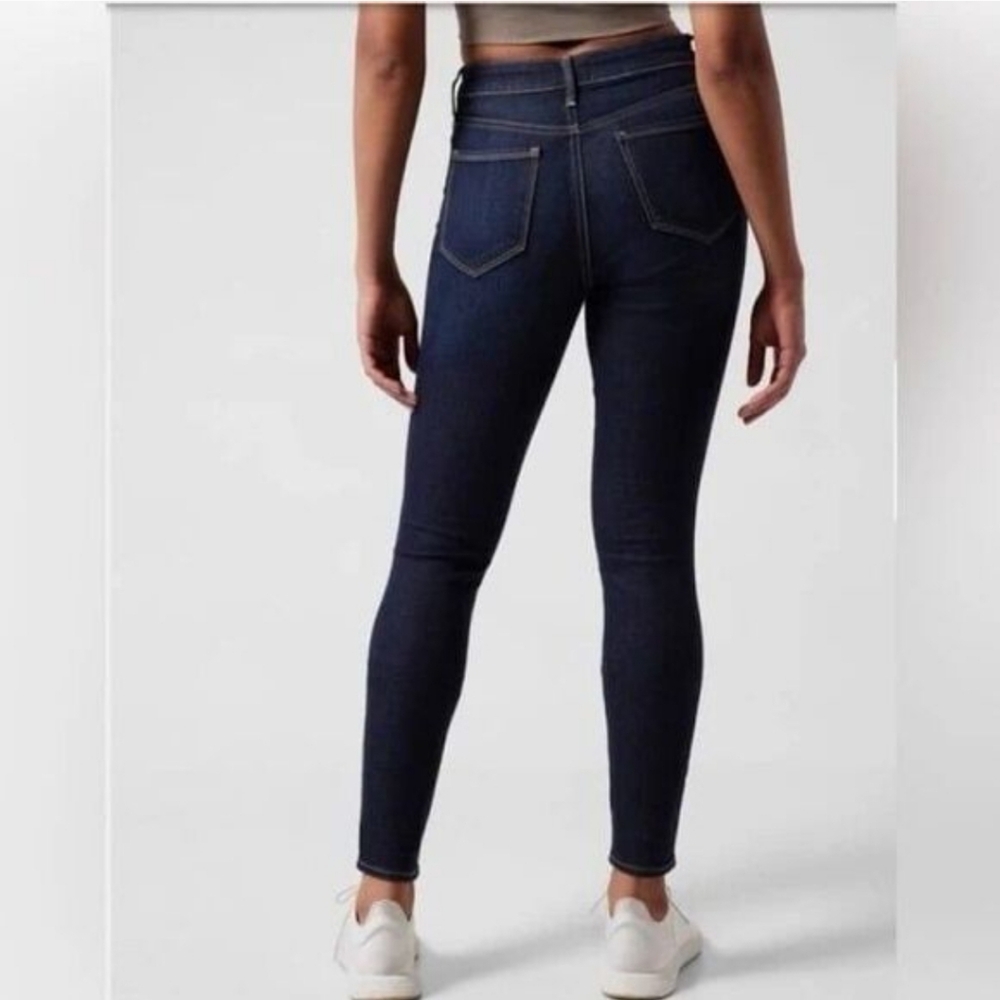 NWOT Athleta Sculptek High-Rise Dark Wash Skinny Jeans - Picture 2 of 13